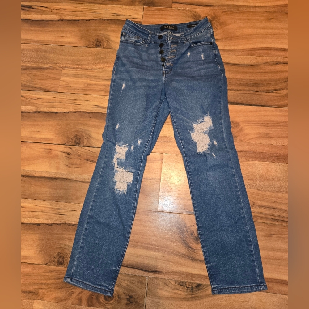 Judy blue boyfriend fit jeans worn 3x